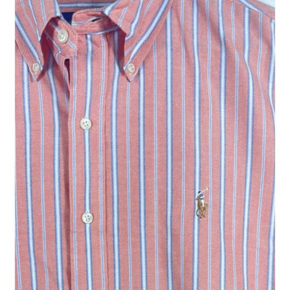 Ralph Lauren Other - Ralph Lauren Dress Shirt Mens Large Colorful Striped Pony Logo Long Sleeved